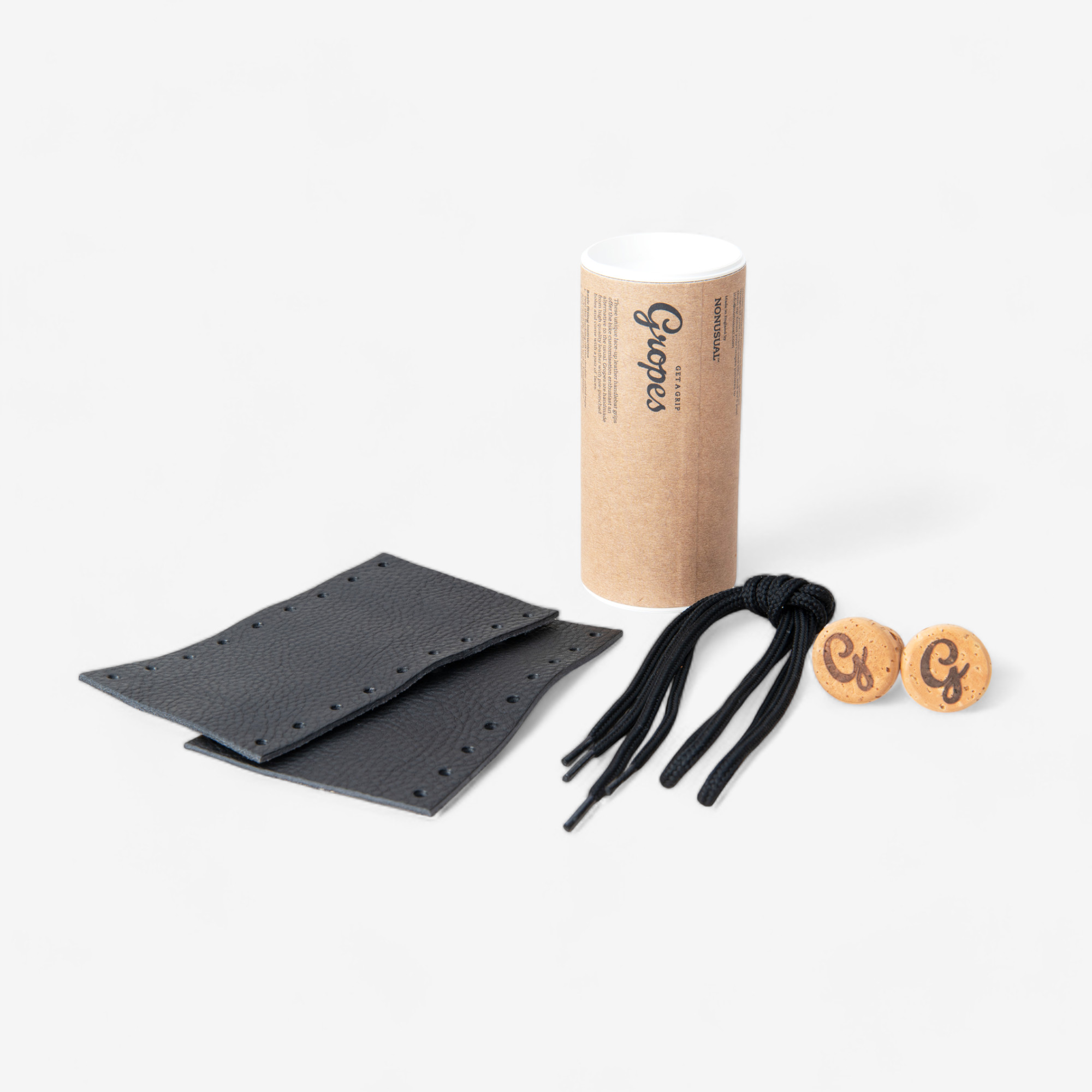 Leather Bar grips - トーキョーバイク