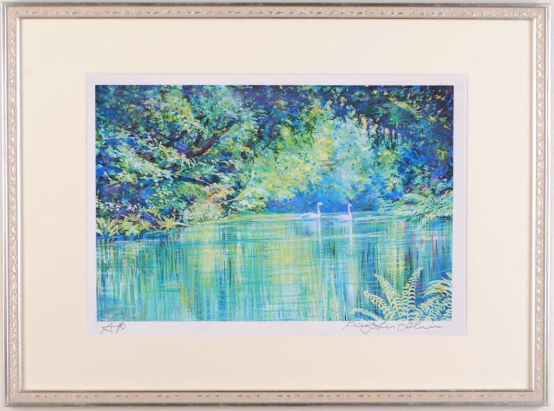 楽天市場】フィンランド 風景画 絵画 北欧 白鳥 パステル画 ジークレー