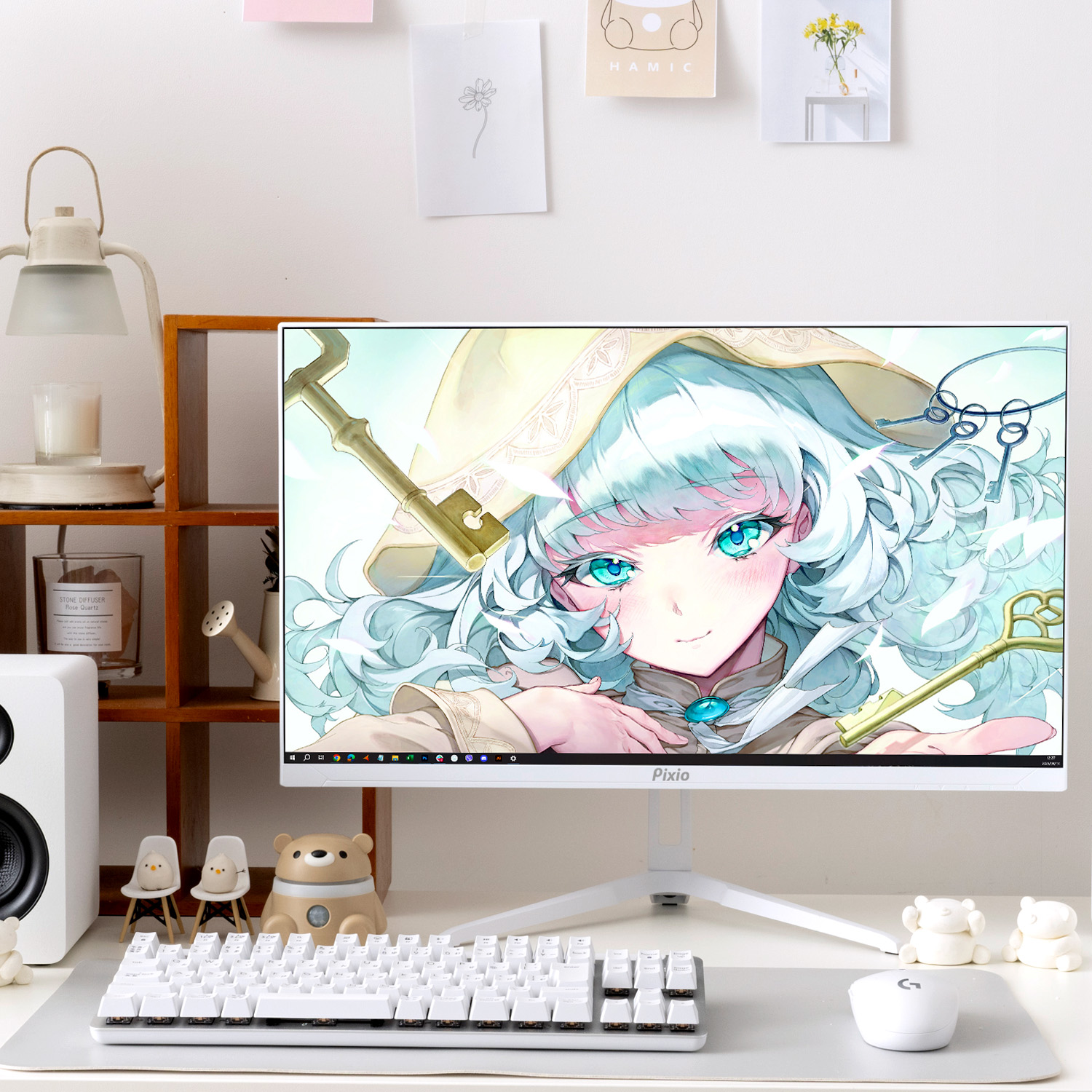 楽天市場】Pixio ゲーミングモニター 24インチ ホワイト PX248WAVE 白