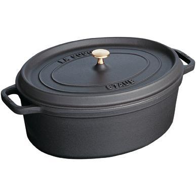 楽天市場】staub ストウブ ピコ・ココット オーバル 23cm ブラック