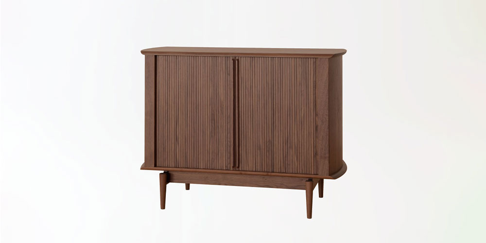 飛騨産業 キャビネット「SEOTO-EX KX561U」 幅110cm ウォールナット材