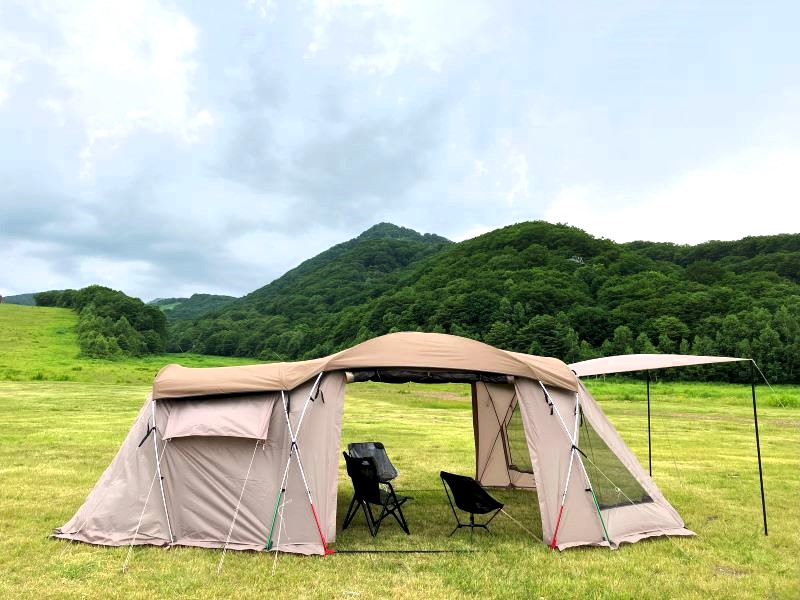 風通し抜群”の人気2ルームテント「アルペンアウトドアーズ AOD-3」を