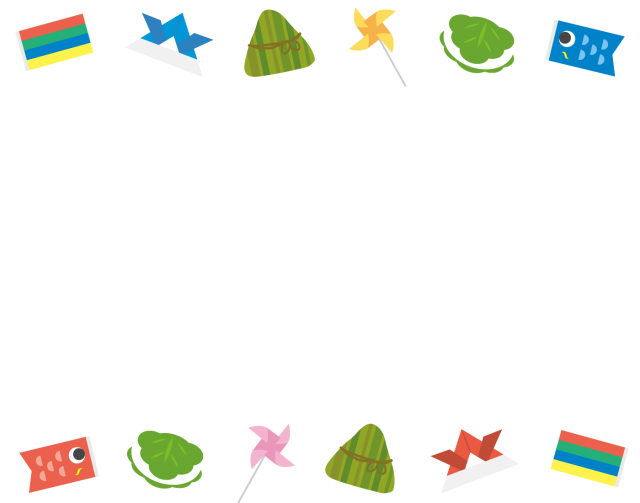 こどもの日 鯉のぼりフレーム3 | 無料イラスト素材｜素材ラボ