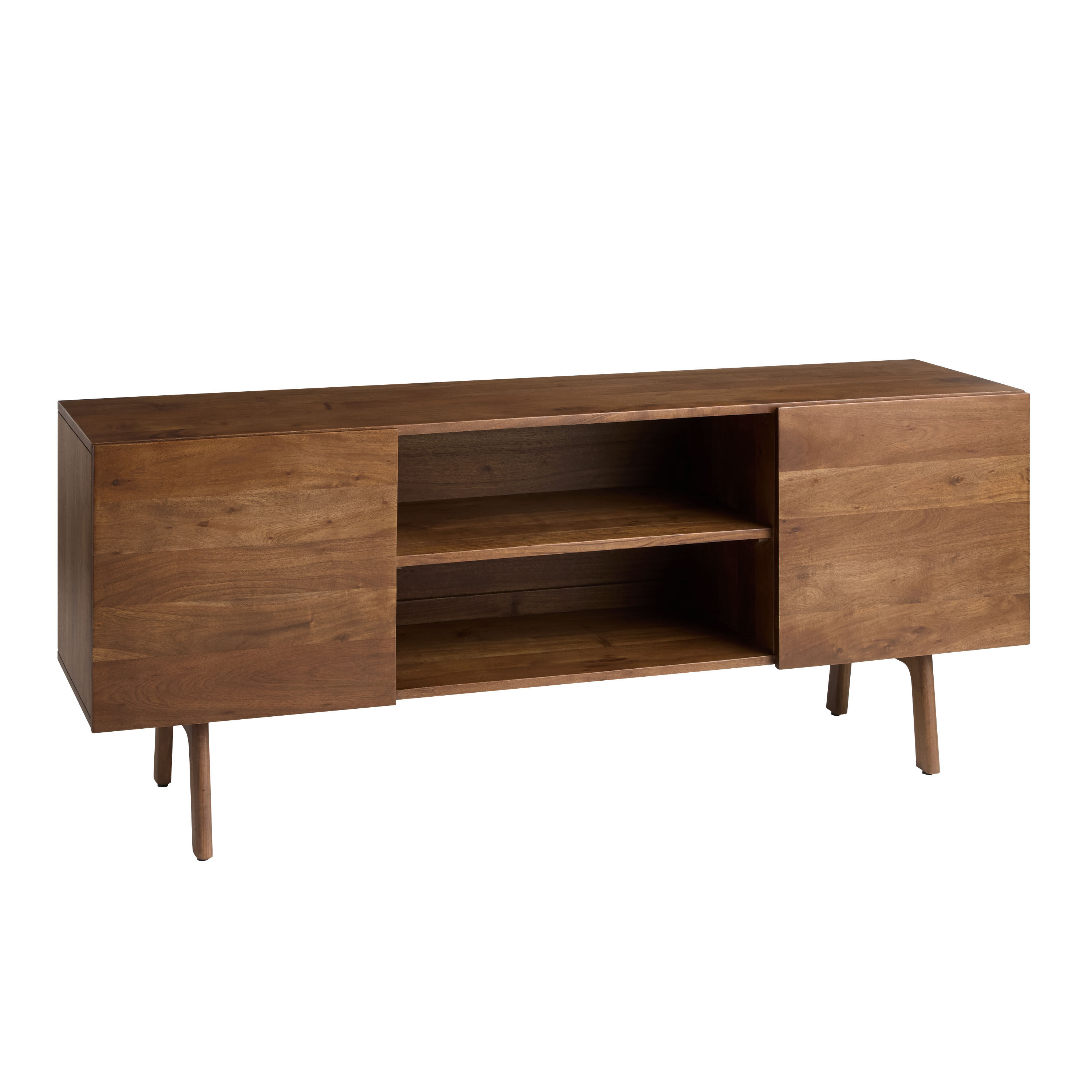 Dane Acacia Wood Mid Century Modular Media Stand 60 Inch - World
