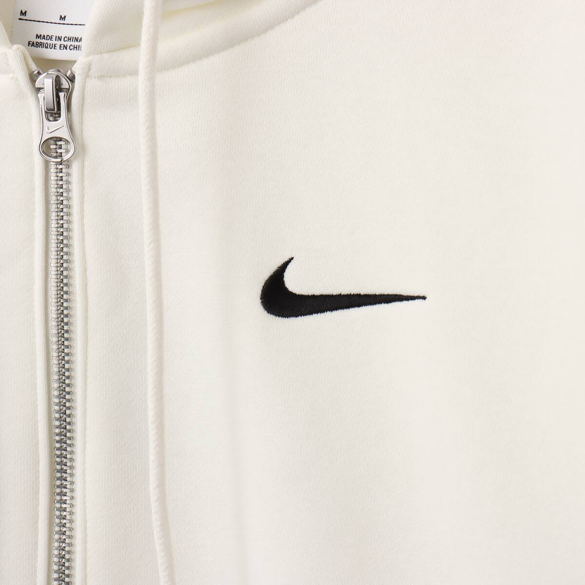 NIKE AS W NSW PHNX FLC LSE CROP FZ SAIL/BLACK（ナイキ ウィメンズ