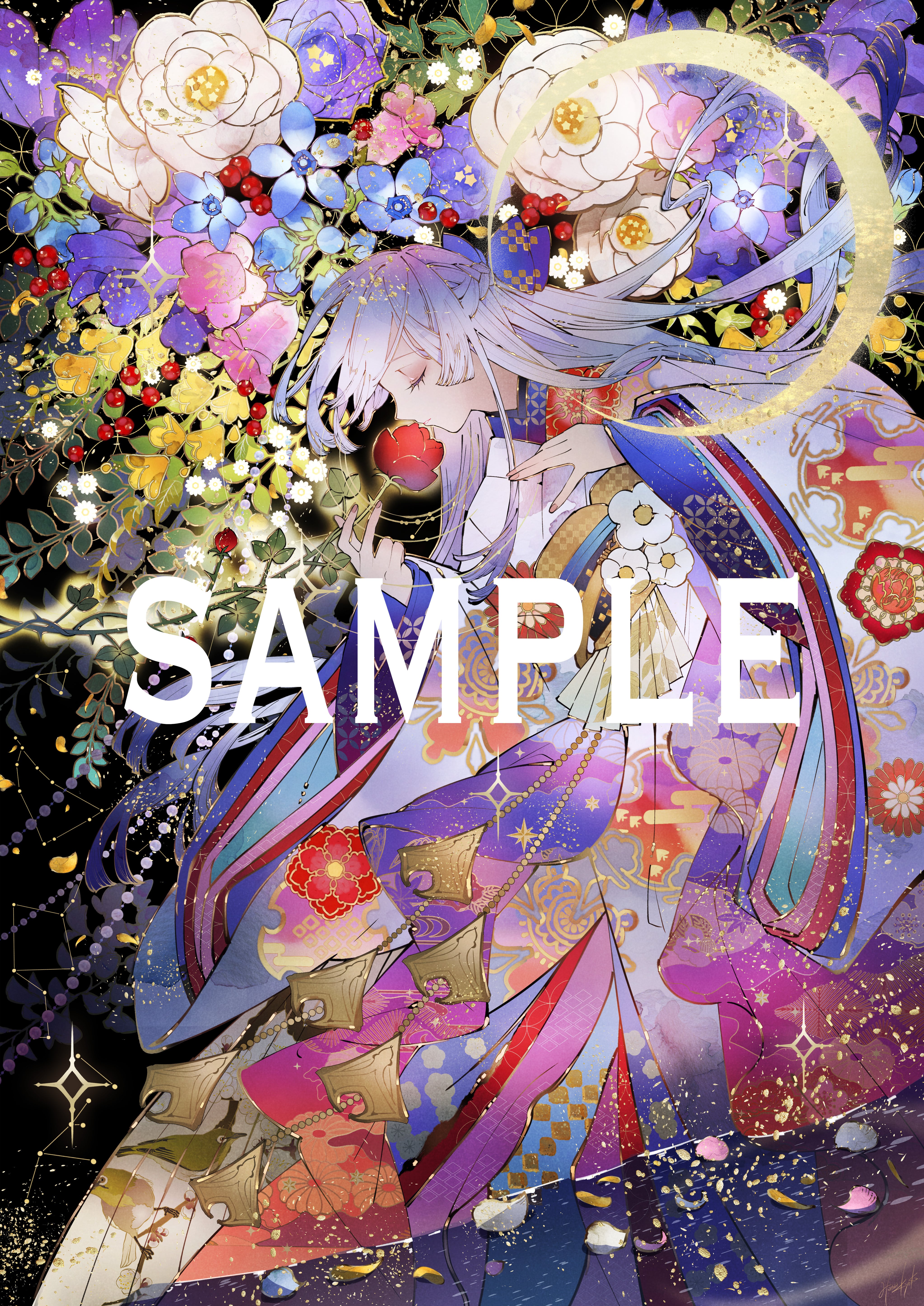 匈歌ハトリ先生☆新作☆書き下ろしオリジナル 複製原画【月鏑