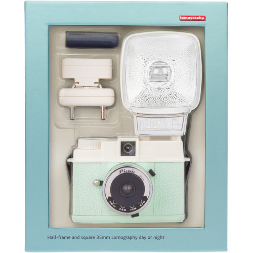 Lomography Diana Mini 35mm Film Camera w/ Flash - Picnic Edition