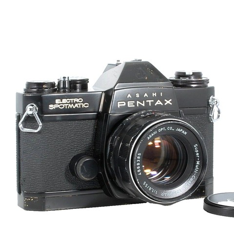 Pentax Spotmatic SPF SLR Film Camera w/ 50mm & 135mm Lenses