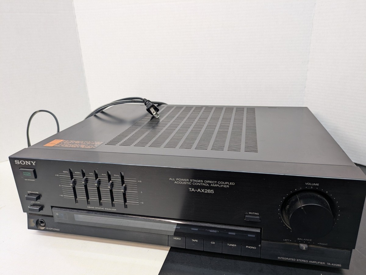 Vintage Sony TA-AX285 Stereo Integrated Amplifier Made In Japan | eBay