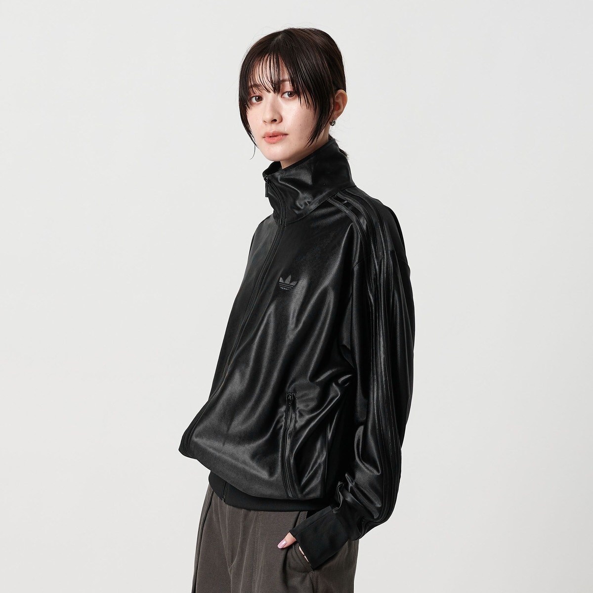 アディダス ファイヤーバード トラックジャケット トレフォイル 緑 M