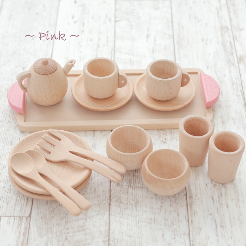 OUTLETカラーが選べる！ミニ食器セット 《専用BOX*包装不可》 （木の