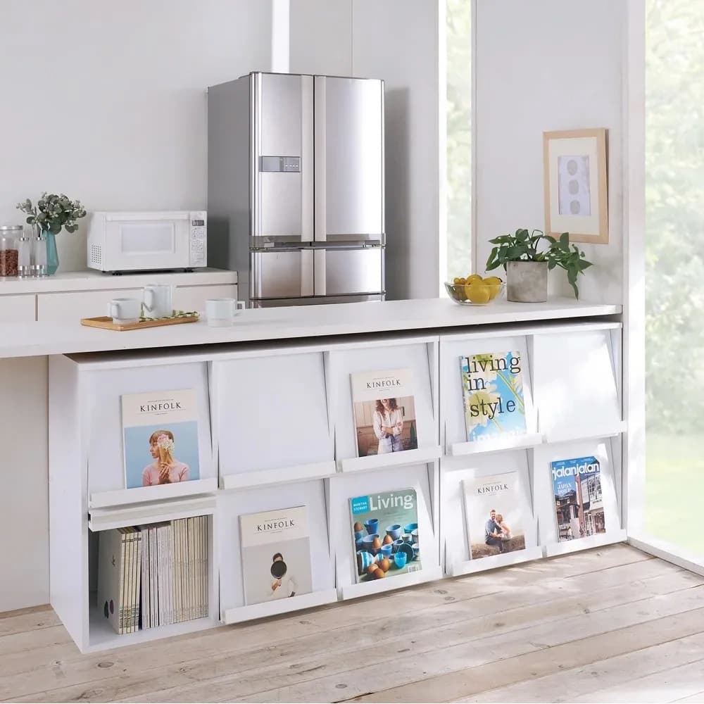 積み重ねOK！マガレコ ディスプレイラック 2列2段・幅78cm 通販 - ディノス