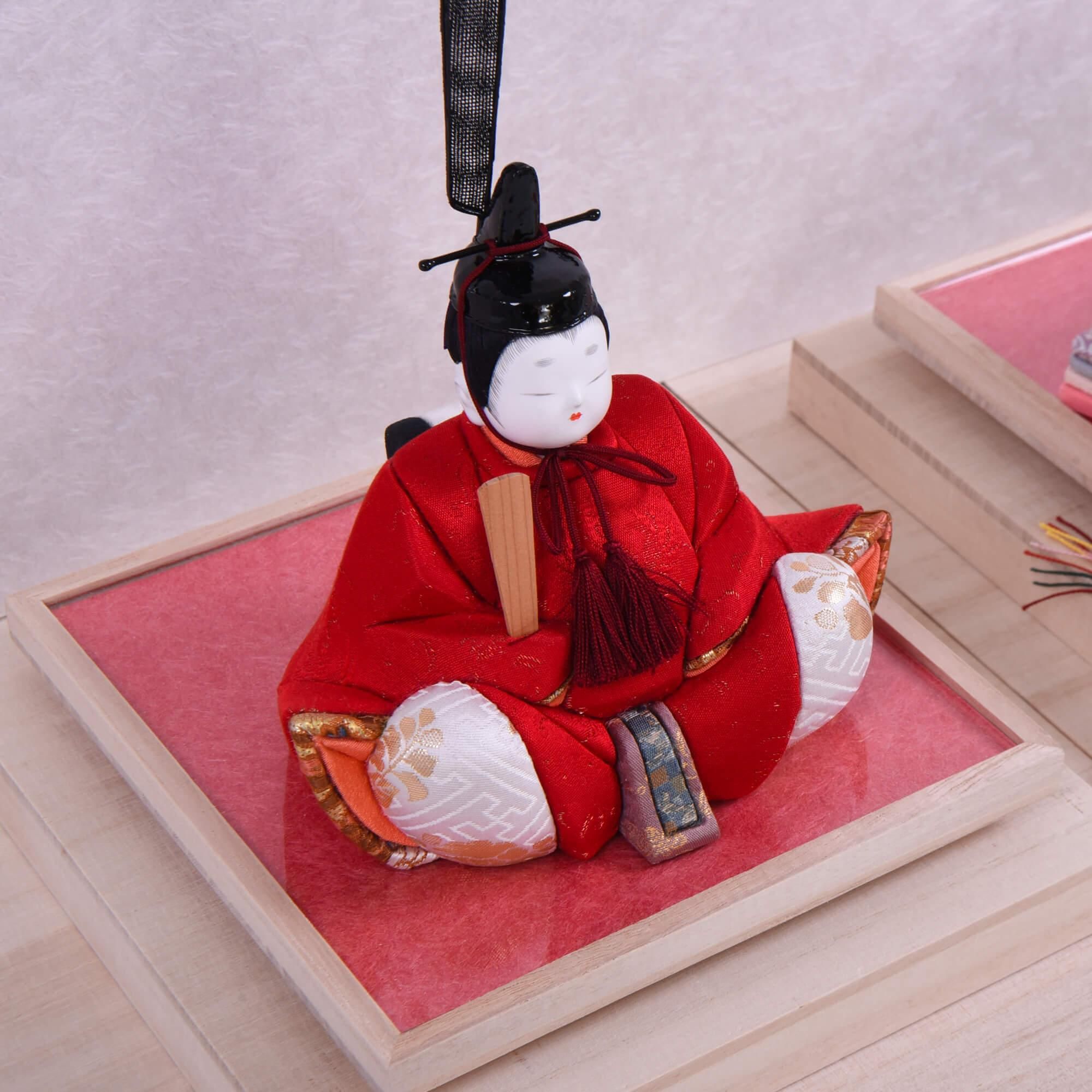 きめこみ人形 鈴木賢一 以和喜 正絹経錦 モダン コンパクト