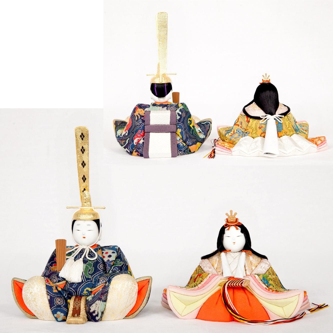 木目込人形 五人飾 鈴木賢一 以和喜 龍村裂