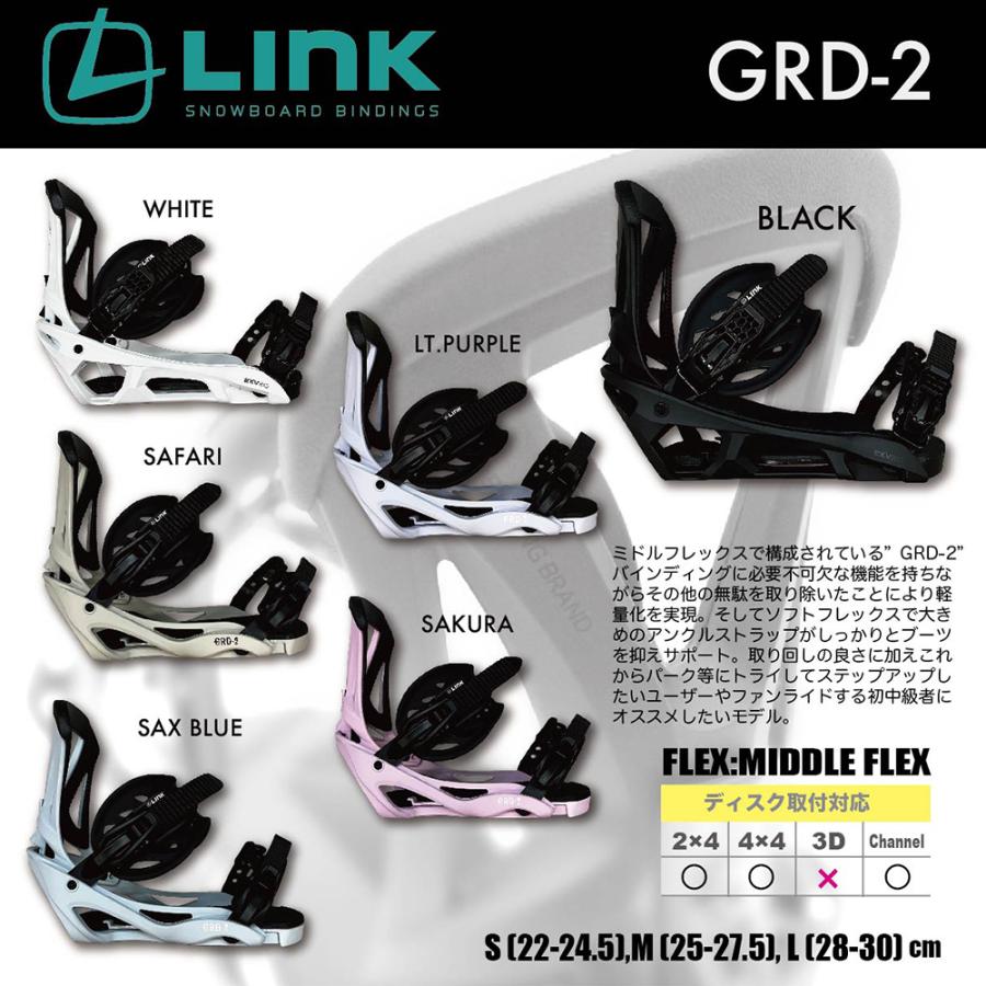 LINK（リンク） スノーボード ビンディング GRD-2 2025. バイン