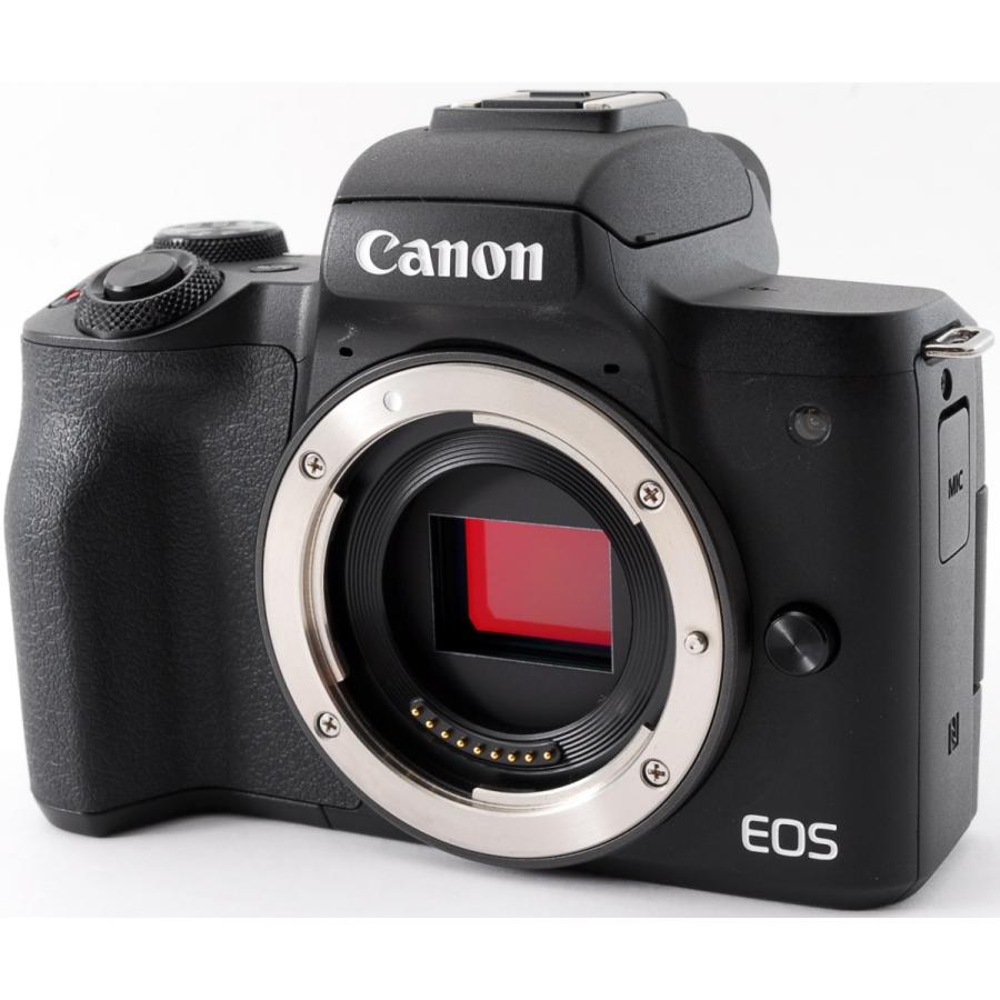 EOS Kiss キヤノン ミラーレス CANON M レンズキット ブラック Wi-Fi