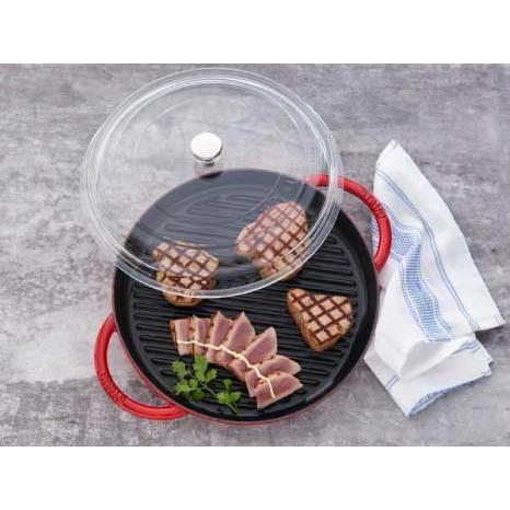 Staub（ストウブ） 蓋 24cm ドームガラス蓋 ストーブ ガラス 蓋 ふた