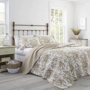 LAURA ASHLEY（ローラアシュレイ） ベッドカバー ピロカバー 3点セット