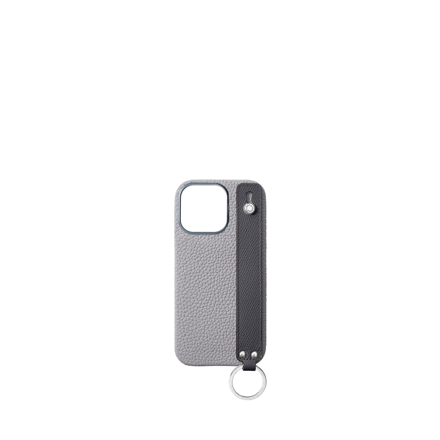 iPhone 16 Pro) ハンドル付き バックカバーケース シュリンクレザー