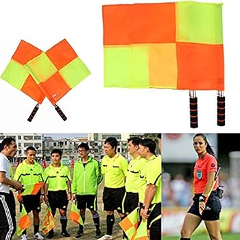Amazon.co.jp: WiNwon 審判員 レフェリーフラッグ サッカー レフェリー