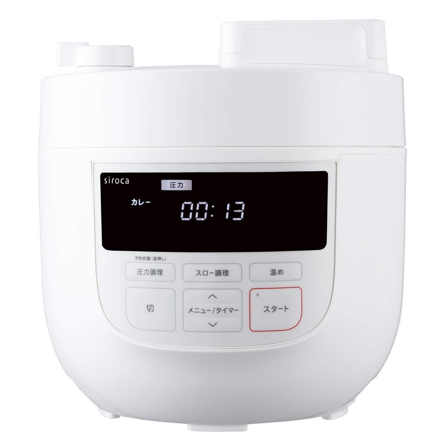 Amazon | シロカ 電気圧力鍋 SP-4D151 ホワイト ［大容量4Lモデル/高