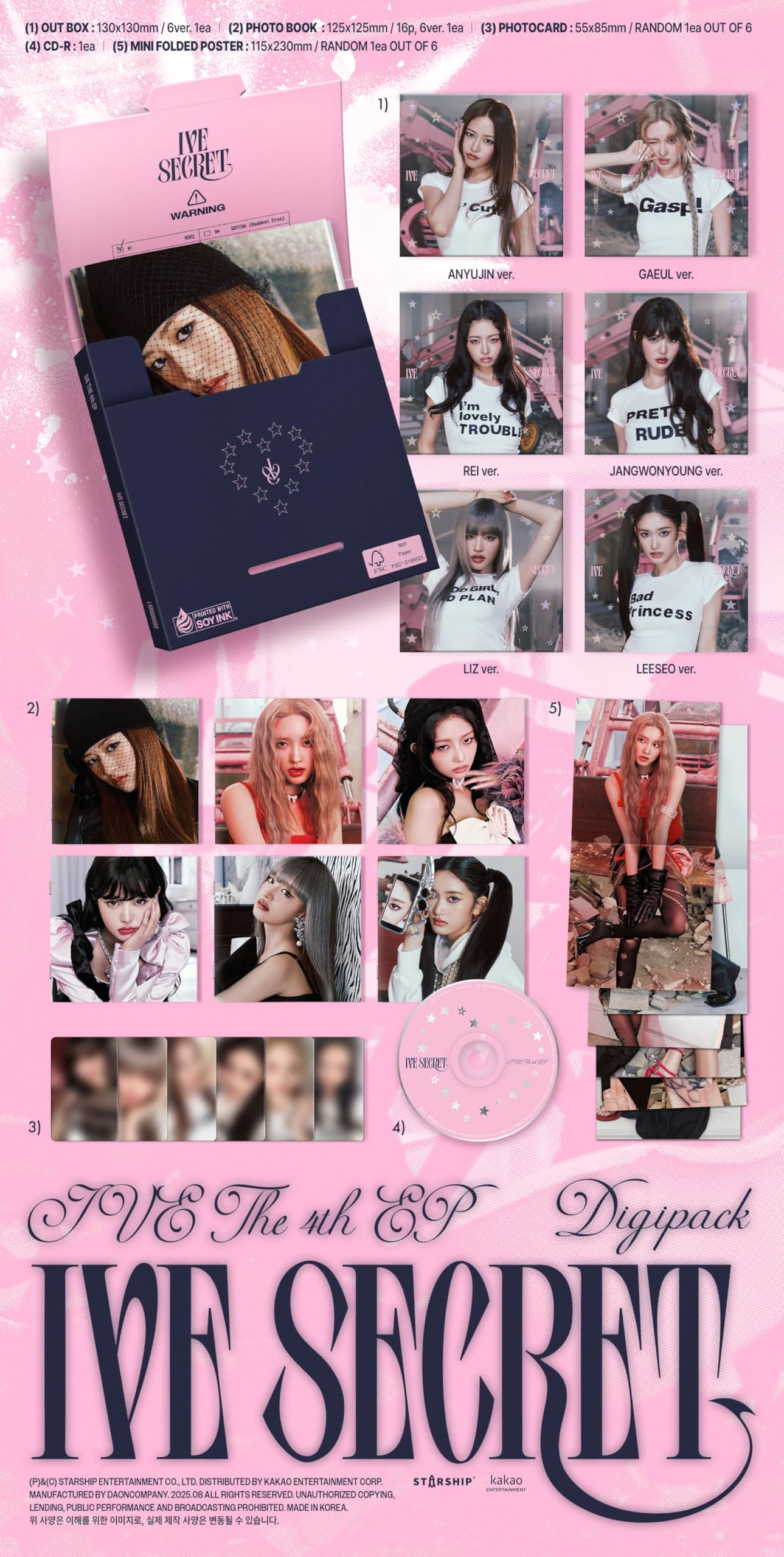 Amazon.co.jp: [ Digipack ver. ] IVE - 4th EP ALBUM [ IVE SECRET