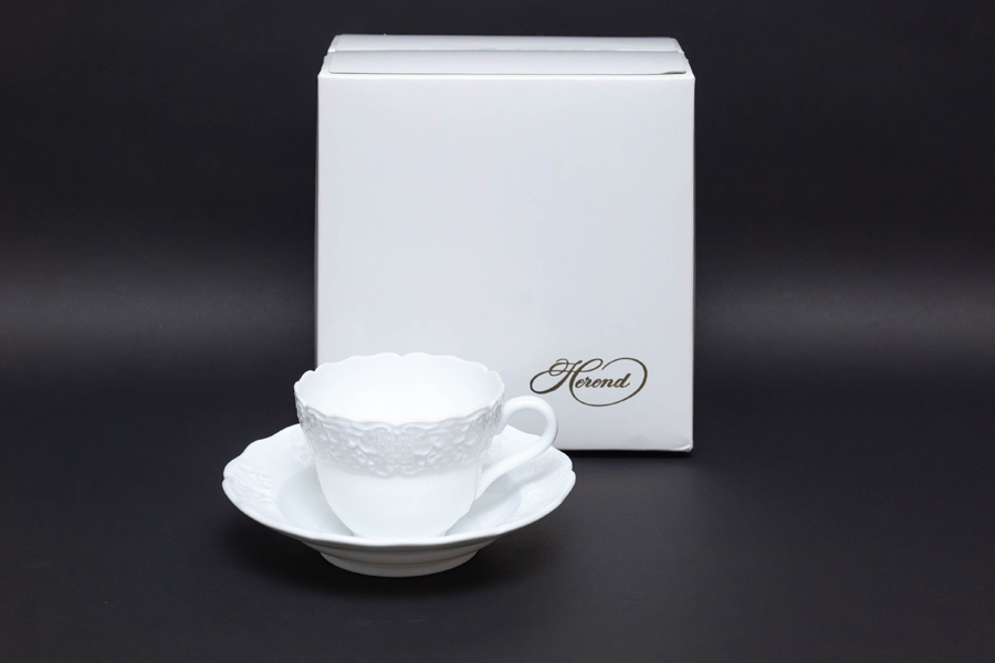 ヘレンド バロックホワイト カップ＆ソーサーを買い取りました