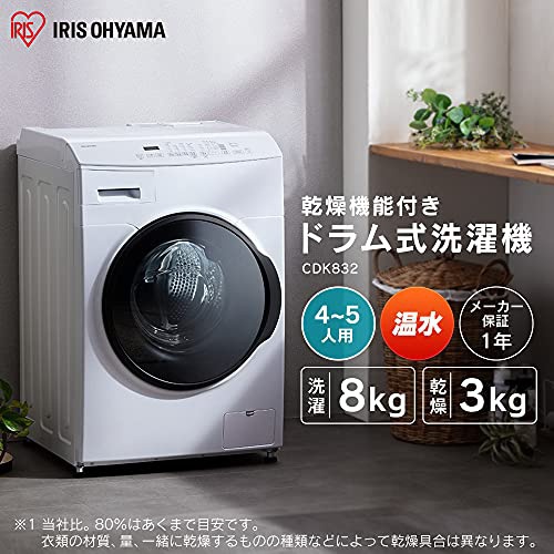IRIS OHYAMA(アイリスオーヤマ) ドラム式洗濯機 CDK832の悪い口コミ