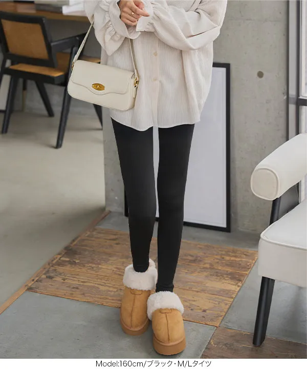 選べる2タイプ 裏起毛タイツ&レギンス[J72C] - レディースファッション