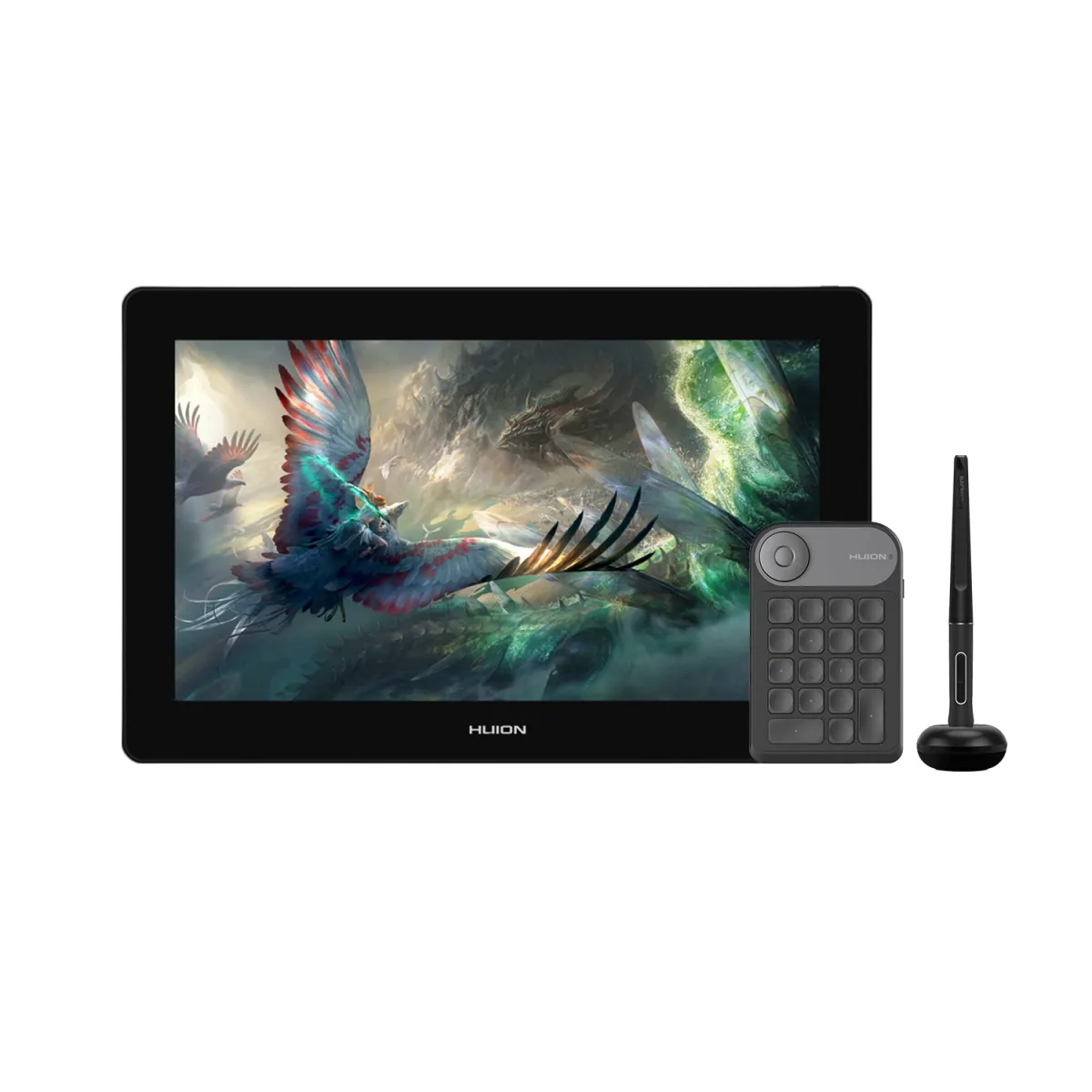 Kamvas Pro 16 (4K) Series UHD Pen Display with Huion Keydial Mini