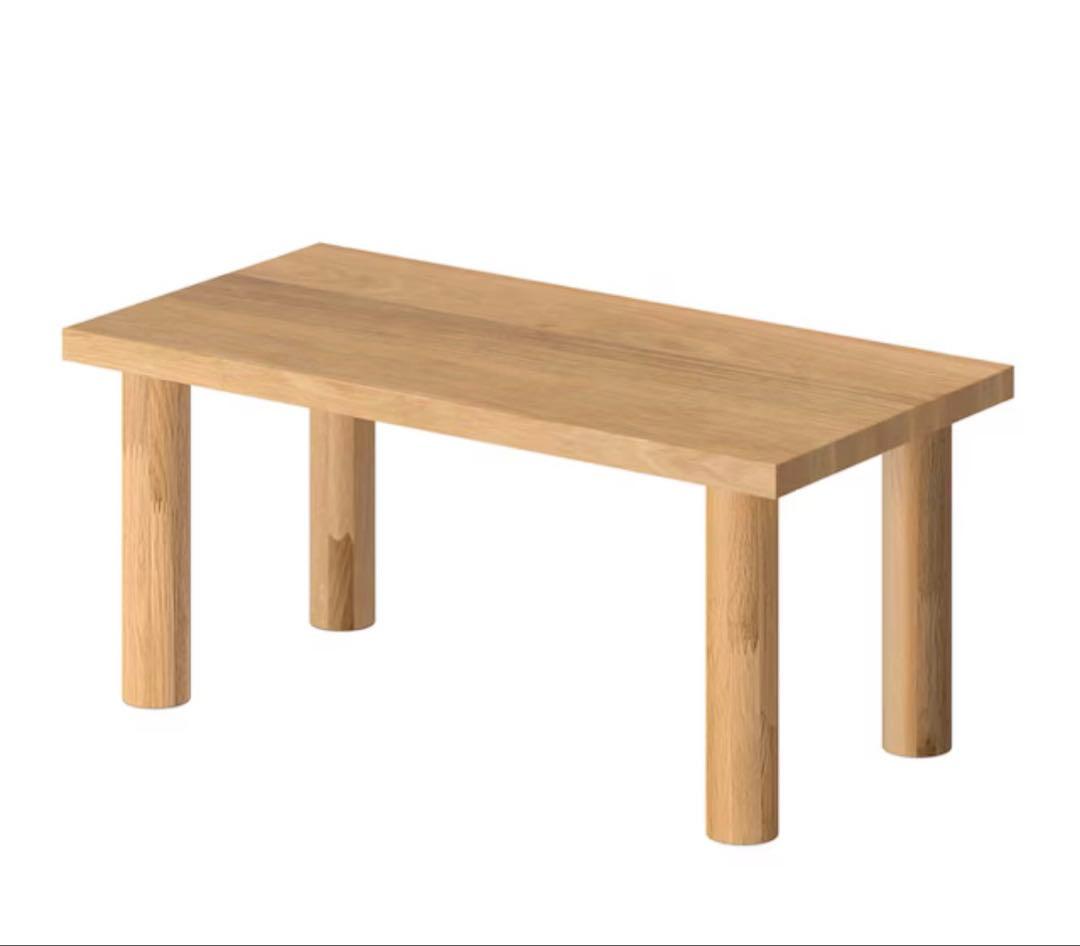 【廃盤】無印良品　オーク材　木製テーブル天板、木製テーブル脚４本組　80×40 木製テーブル脚4本組 | 無印良品