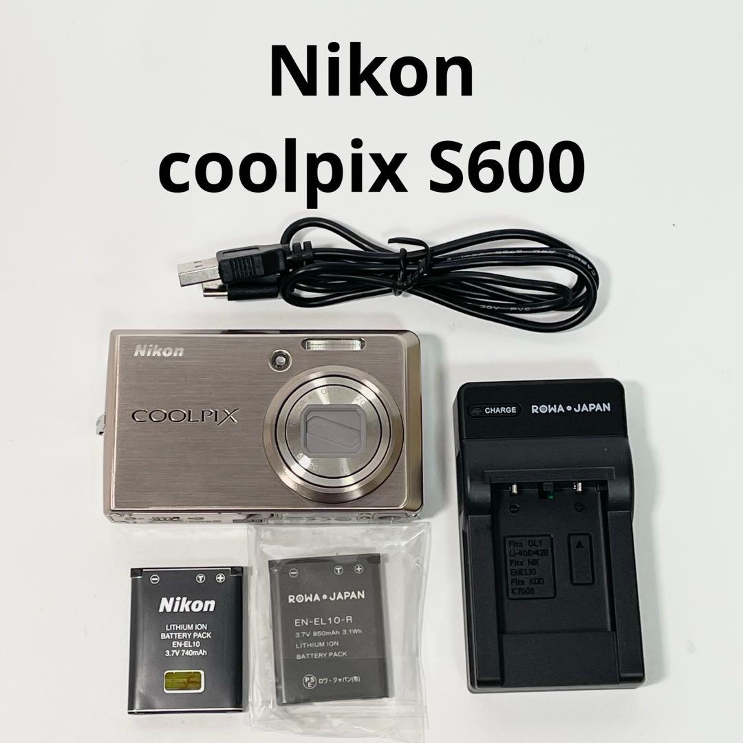【美品】ニコン　Nikon coolpix s600 コンデジ　デジカメ Amazon | Nikon デジタルカメラ COOLPIX S600 ピンクゴールド