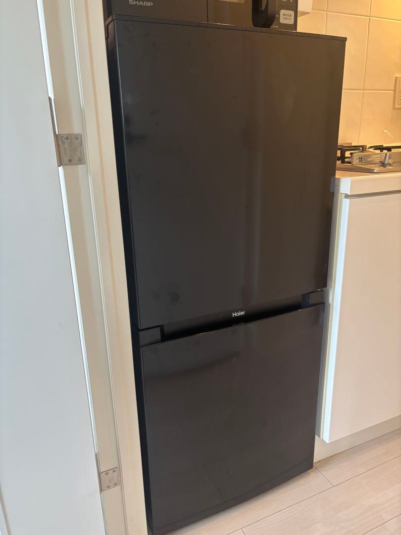 【美品】Haier 2ドア冷蔵庫 JR-NF121NJ 2023年製 冷蔵庫 中古 ハイアール Haier JR-NF121NJ(K) 2023年製 2ドア 121L