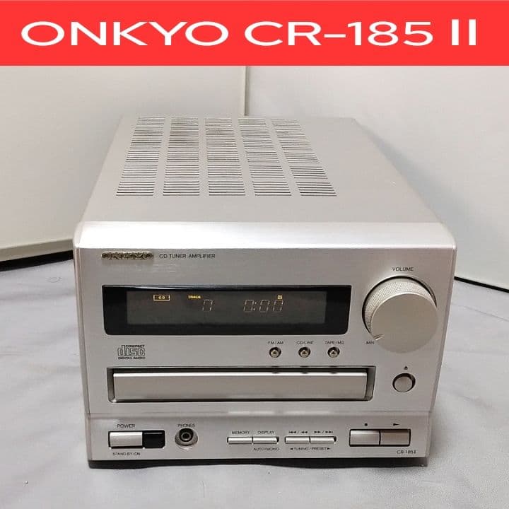 ONKYO CR-185Ⅱ ☆メンテナンス済み Amazon | ONKYO オンキョー CR-185 CDチューナーアンプ センター