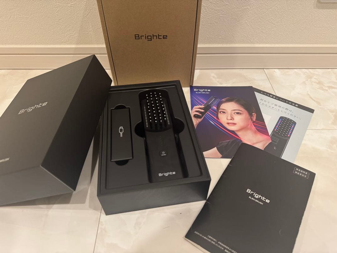 Brighte ブライトエレキブラシ Brighte（ブライト） エレキブラシ プラス ブラシ型 美顔器 頭皮ケア