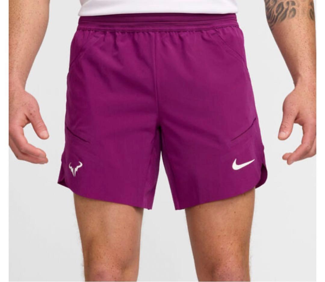 ナイキ　ナダル　 テニス　ハーフパンツ　ワインレッド　日本未入荷　新品未使用 日本サイズ】ナイキ(NIKE) 2025 SU メンズ コート スラム Dri-FIT RG