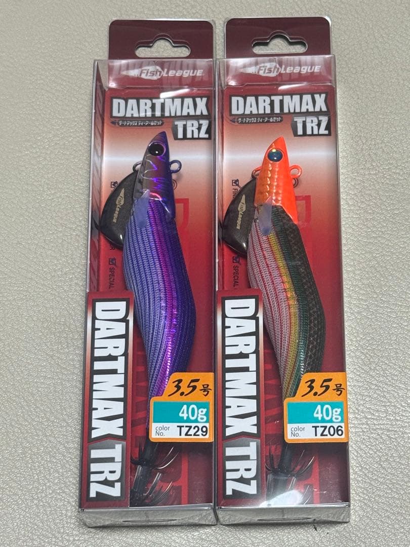 DARTMAX TRZ 40g エギ TZ29 TZ06 セット よく釣れるティップランエギがもっと進化した…。ダートマックスTRZ