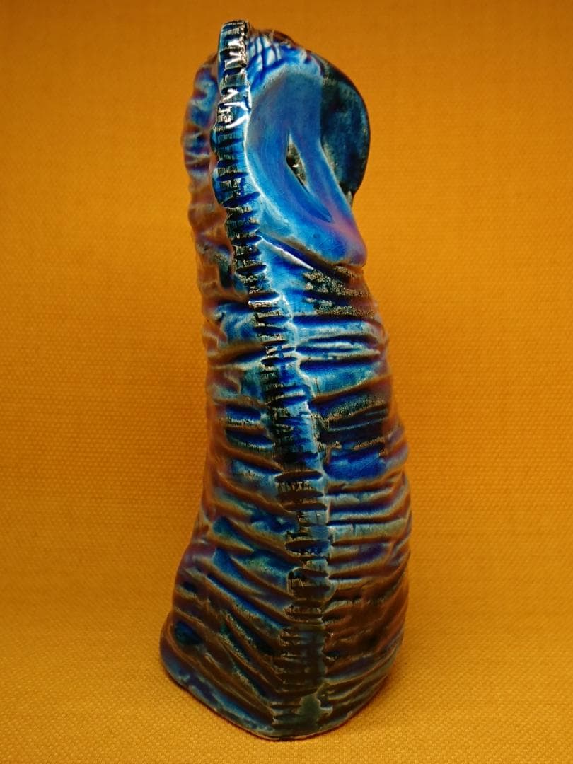 美品】フクロウ 陶器 イタリア 置物 インテリア 工芸品 美術品 A1035
