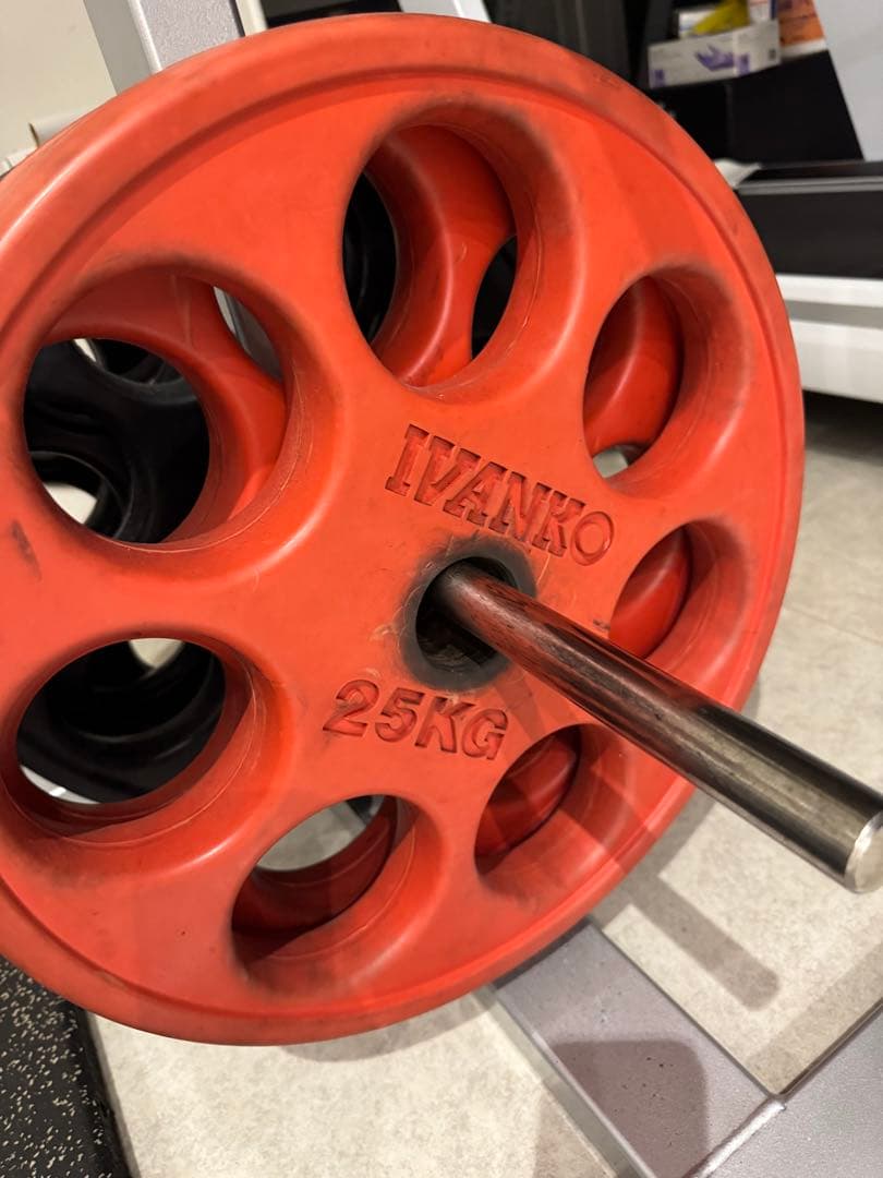 IVANKO 25KG オレンジバーベルプレート 日本総代理店 Φ50mm高品質バーベルプレート IVANKO（イヴァンコ社製