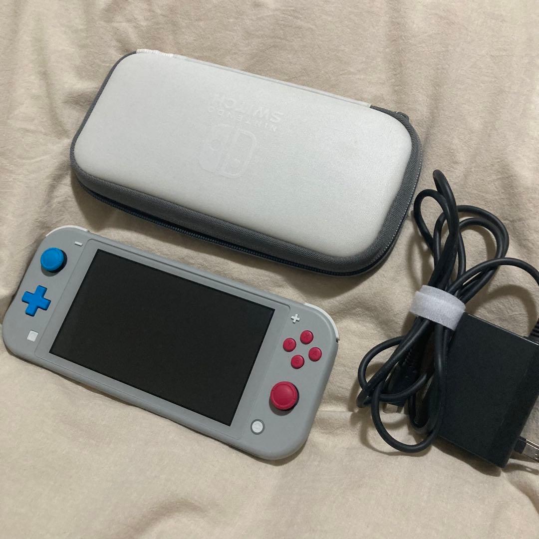 Nintendo Switchライト ポケモンデザイン 動作不良なし 伝説のポケモン「ザシアン」・「ザマゼンタ」がデザインされたSwitch