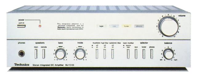 Technics/Panasonic SU-C03 Specs Technics/Panasonic